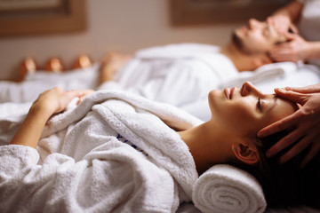In-home massage setup with hot towels and aromatherapy in Myrtle Beach, SC
